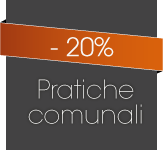 Pratiche comunali -20%